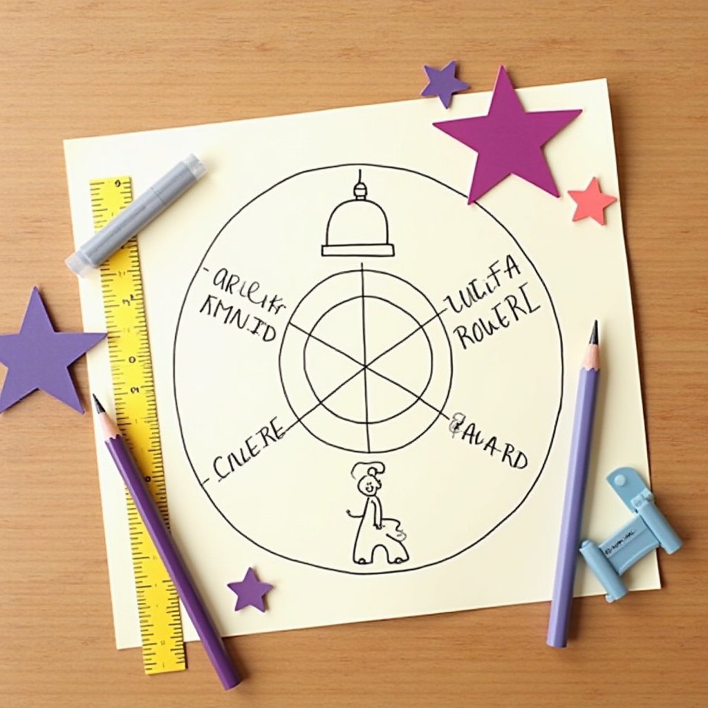 Visual representation of the habit loop concept with warm tones